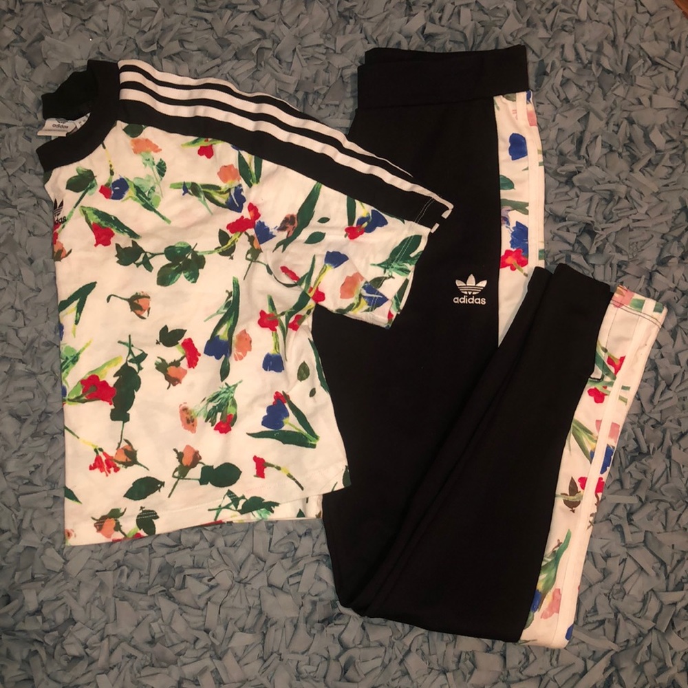 Floral Adidas Outfit